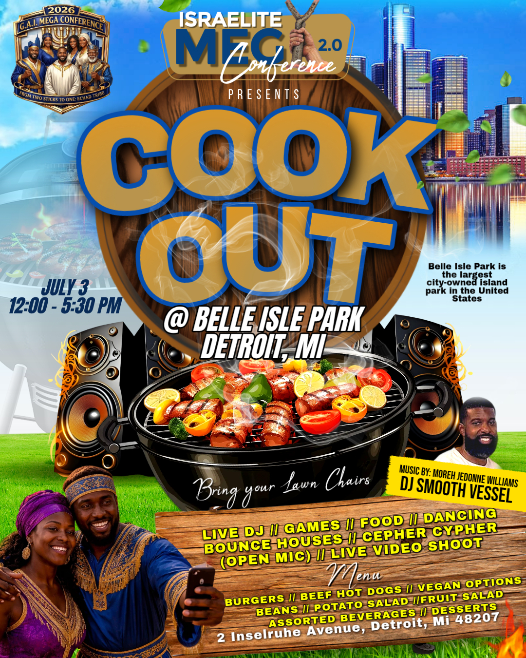 cookout at belle isle eat